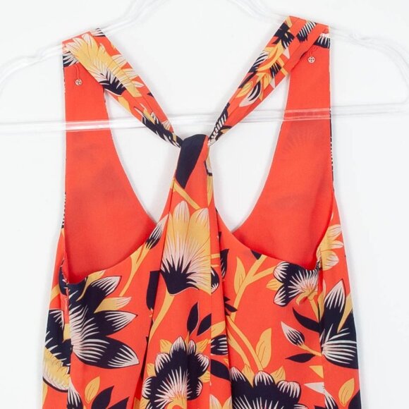 J. Crew Womens Twistback Silk Sleeveless Mini Dress Size 00 Tropical Summer - Picture 7 of 7